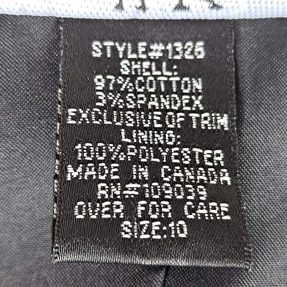 Russell Kemp Size 10 Blazer Ladies of the 1920's Print Black Green Pink 1 Button - Picture 9 of 11